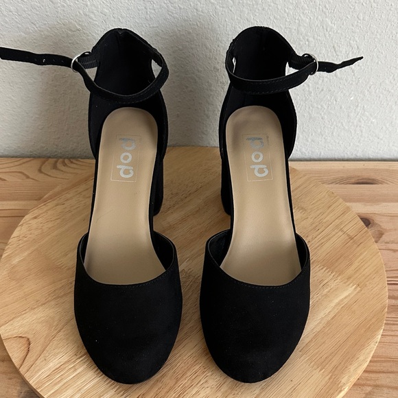 pop Shoes - Pop Womens Gal Block Heel Pumps 10M